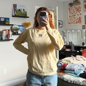 Vintage Women's Yellow Long Sleeve